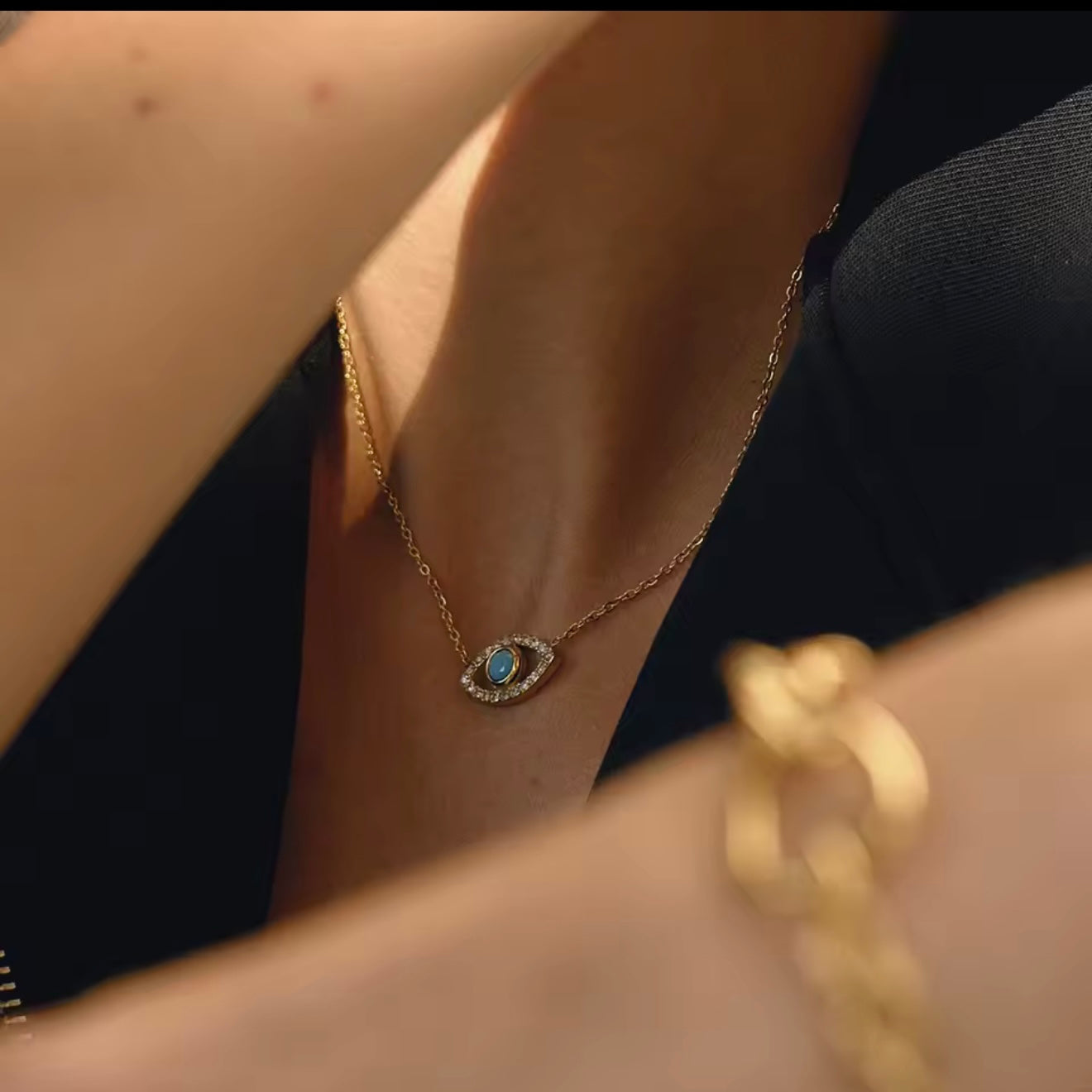 18K Turquoise Eye