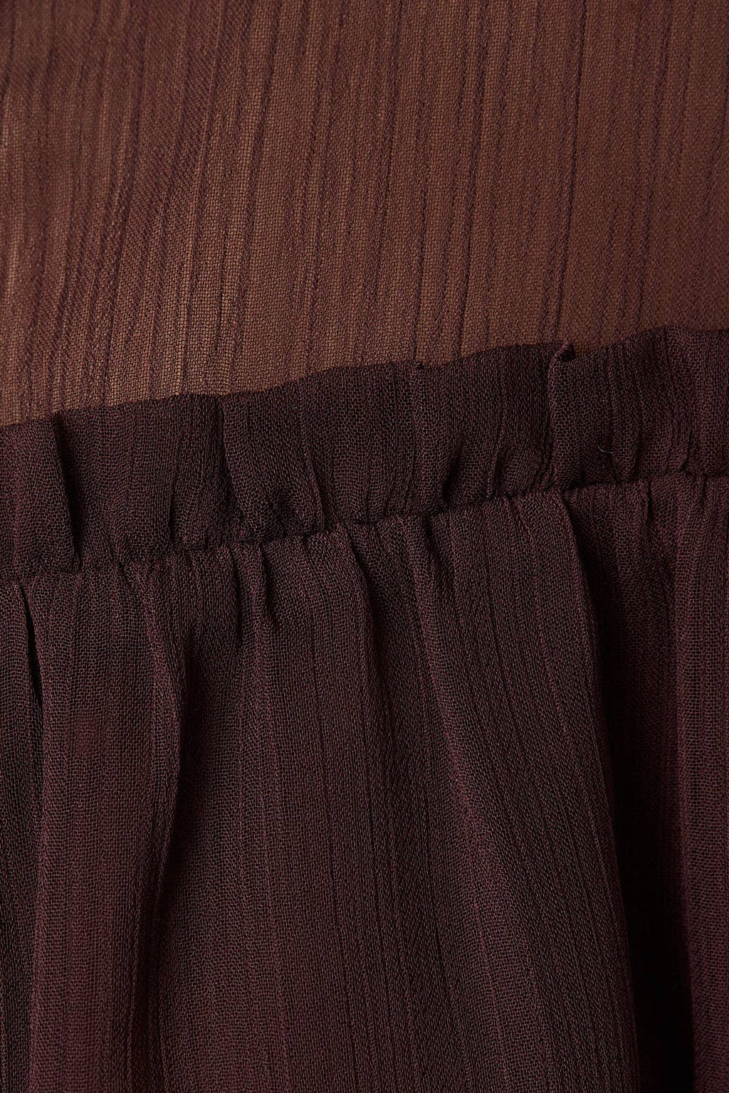 Brown Sheer Blouse